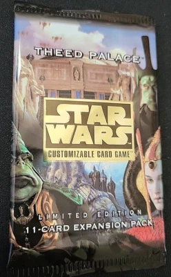 Star Wars Theed Palace One Booster Pack Sealed from a fresh box 11 cards Per Pk - Image 1 of 4