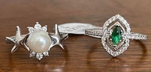 Set of Two Fragrant Jewels ring size 7 - Picture 1 of 3