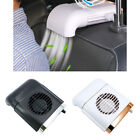White Car SUV Cab Seat Back Air Cooling Fan Mini USB Portable Headrest Cooler