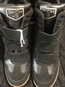 skechers black high tops