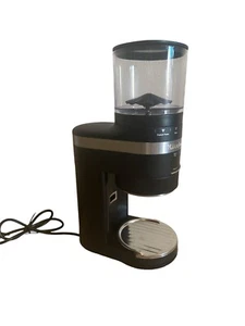 KitchenAid KCG8433BM Burr Coffee Grinder, 10 oz Black Matte FOR PARTS Powers On - Picture 1 of 6