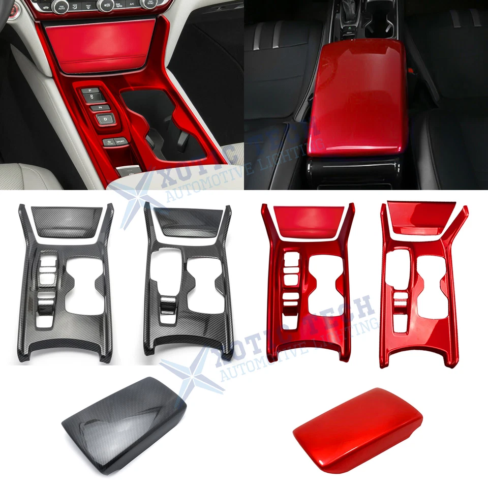 Console Gear Shift Panel Armrest Box Cap Cover Decor For Honda Accord 2018-2022 - Image 1 of 4