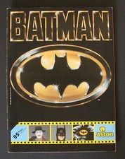 1989 BATMAN TRADING CARDS ALBUM (TIM BURTON'S MOVIE) 100% Complete!!! Aston VHTF