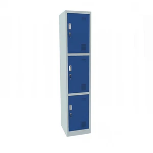 3 Door Steel Locker 1850mm H x 380mm W x 450mm D - Picture 1 of 1