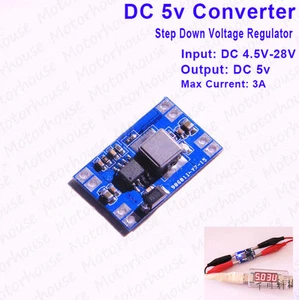 Mini DC-DC 9V 12V 24V to 5V 3A Buck Step Down Volt Converter Power Supply Module - Picture 1 of 6