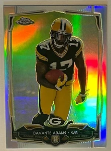2014 DaVante Adams Topps Chrome RC Rookie Refractor #114 Packers FACING FORWARD - Picture 1 of 2