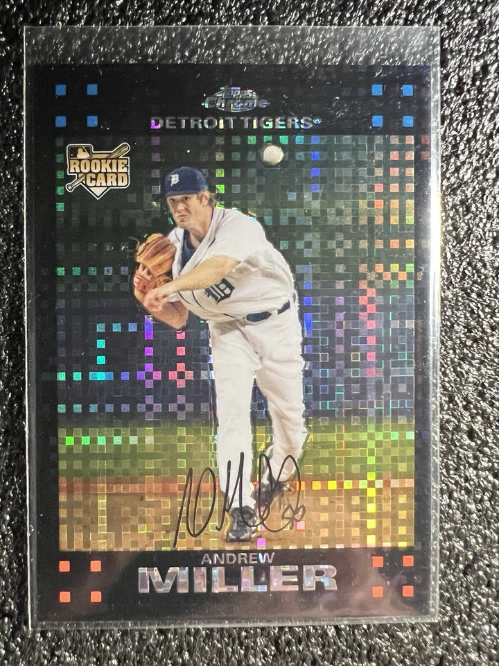 ANDREW MILLER Detroit TIGERS Rookie RC 2007 TOPPS Chrome Xfractor - Image 1 of 1