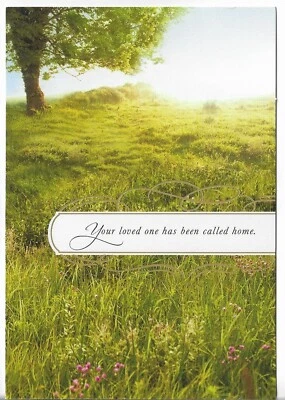 NEW Sympathy Card 4.75x6.75 Hallmark - Your Loved One Has Been Called Home Tree - Image 1 of 3