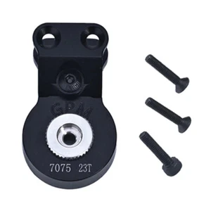 GPM Alum 7075 Servo Saver Steering 23T Black w/ Built-In Spring for Arrma Gorgon - Picture 1 of 3