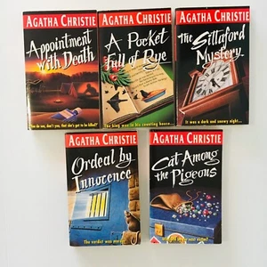 Agatha Christie 1996 edition Crime Novels x 5 - Picture 1 of 7