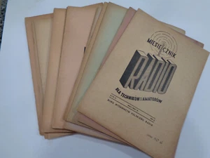 Polish Language Amateur Radio Technical Monthly Magazines (19) 1940’s Vintage - Imagen 1 de 10