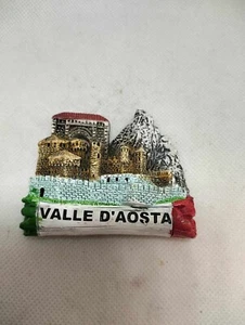 MAGNETE CALAMITA RESINA FRIGORIFERO SOUVENIR FRIDGE MAGNET VALLE D AOSTA - Picture 1 of 1