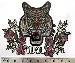 10 parches adhesivos térmicos de transferencia de calor para ropa Tiger Wild Soul HT010tD - Imagen 1 de 1
