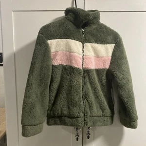 Wonder Nation Green Sherpa Bomber Plush Jacket Sz 10/12 New W/Tags - Picture 1 of 4