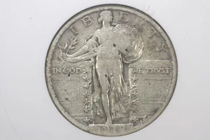 1918/7-S Standing Liberty Quarter, Soapbox ANACS VF-20 Details (damaged/cleaned) - Picture 1 of 3