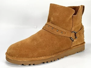 Brand New UGG Australia Ailiyah Women's Chestnut Suede Leather Boots Size 7.5 - Picture 1 of 19