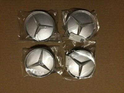 4X New Genuine OEM Mercedes Benz Alloy Wheel Centre Hub Cap B66470203 - Image 1 of 3