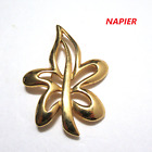 Vintage Napier Gold Tone Leaf Brooch/Pin,Costume Jewelry, Fashion