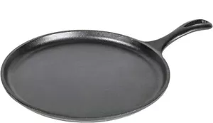 Plancha redonda de hierro fundido Lodge L9OG3, pre-sazonada, 10,5 pulgadas - Imagen 1 de 6