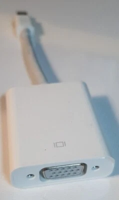 APPLE MINI DISPLAY PORT TO VGA ADAPTER FOR MACBOOK PRO 17" 15 INCH 2008-2009 OEM - Image 1 of 4
