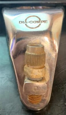 Vintage Road Bike NOS Dia-Compe Chrome 1" Front Brake Cable Guide - Image 1 of 4