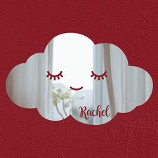 Personalised Cloud Mirror Kids Room Nursery Mirror Wall Dream Big Little One