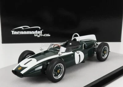 MODELLINO AUTO STATICO TECNOMODEL COOPER F1 T53 BRABHAM SILVERSTONE GP 1960 1/18 - Immagine 1 di 4