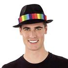 Hat My Other Me Rainbow Gangster Black One Size (UK IMPORT) Costume Accs NEW