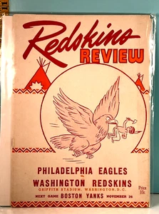 🔥 1944 Redskin Review Philadelphia Eagles v Washington Redskins Football Prg🔥 - Picture 1 of 1