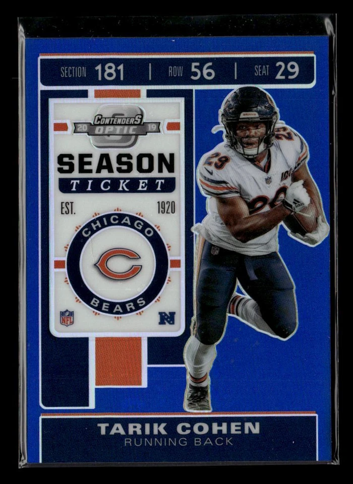 2019 Panini Contenders Optic #63 Tarik Cohen Blue #/99 - Image 1 of 2