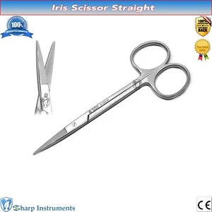 Iris Scissor Straight 4.5" Dental Surgical Veterinary Tissue Cutting Scissors - Picture 1 of 5