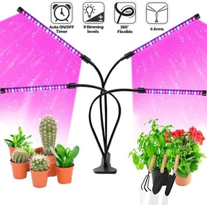 LED Grow Lights for Indoor Plants Full Spectrum Plant Lights with Auto Timer - Picture 1 of 8