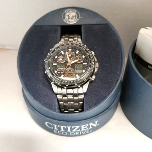 Citizen Skyhawk A-T JY0000-53E Solar Powered Stainless Steel Men's Watch - Picture 1 of 11