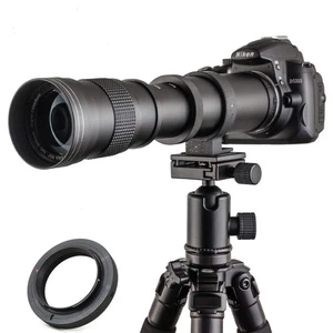 Lente zoom teleobjetivo manual 420-800 mm f/8,3 + montura T para Canon EOS Rebel SL2... - Imagen 1 de 7