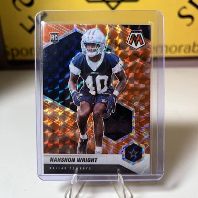 Nahshon Wright 2021 Mosaic #342 Reactive Orange RC  - Image 1 of 3