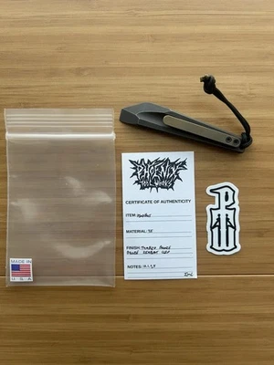 Phoenix Tool Works PTW palanca de cerrojo - Ti de bronce caído con clip de zirblast bronceado Foto 1 de 4