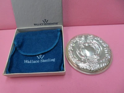 3.22" Wallace Silversmiths Sterling Silver Grand Baroque Mirror - Image 1 of 4