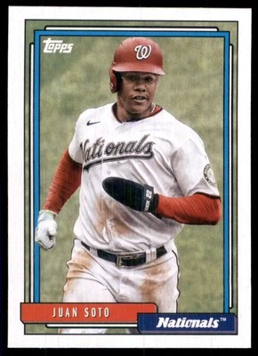 2021 Topps Update 1992 Redux Juan Soto Washington Nationals #T92-49 - Image 1 of 2