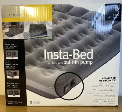 Insta-Bed Style 822003 Queen Air bed W/Built-in Pump-New Sealed - Image 1 of 4