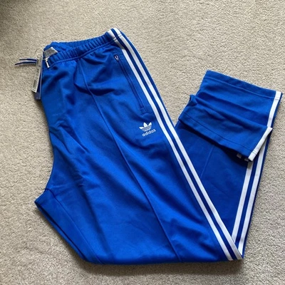 ADIDAS ORIGINALS BECKENBAUER TREFOIL TRACKSUIT PANTS  SIZE XXL 2X New Blue - Image 1 of 4