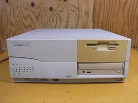 NEC PC-9821V13/S7RC CD HDD FD MSDOS 6.2 with power cord F/S 100V A/606 Japan