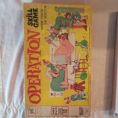 Vintage 1965 Operation Board Game Milton Bradley USA Incomplete See Description - Image 1 of 4
