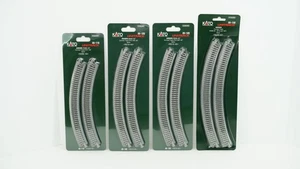 Kato N Scale Unitrack Curved Track Lot 4x 20-110 20-120 20-132 NEW C1 - Picture 1 of 14