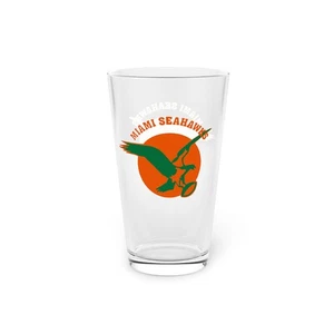 Vidrio de pinta Miami Seahawks 16 oz - Equipo de fútbol americano AAFC - Imagen 1 de 3