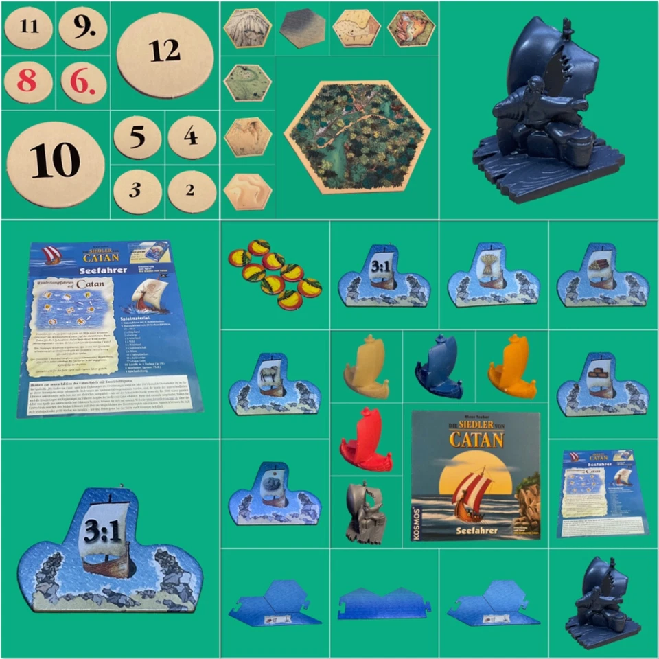Die Siedler von Catan Seefahrer Ersatzteile  Straßen und Schiffe # - Bild 1 von 1