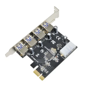 Adattatore scheda di espansione hub PCI-E a USB 3.0 PCI Express 4 porte velocità 5 Gbps - Foto 1 di 8