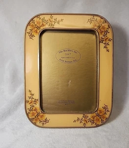 Vtg The Bucklers Fifth Ave NY Enamel Floral Picture Frame 5x7” Swivel Back USA - Picture 1 of 15