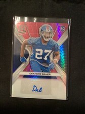 2019 Panini Spectra Neon Pink Prizm /25 Deandre Baker #RA-DB Rookie Auto    MB11