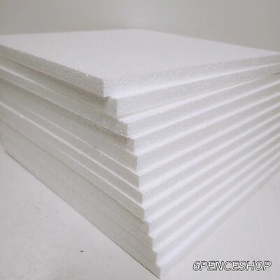 lote de hojas de espuma de polietileno de 12 pulgadas: 12" x 12" x 1/2" cantidad 12 para paquete hágalo usted mismo Foto 1 de 4
