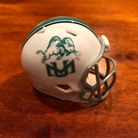 Marshall Thundering Herd 1971 throwback custom pocket pro helmet Sun Belt Cover